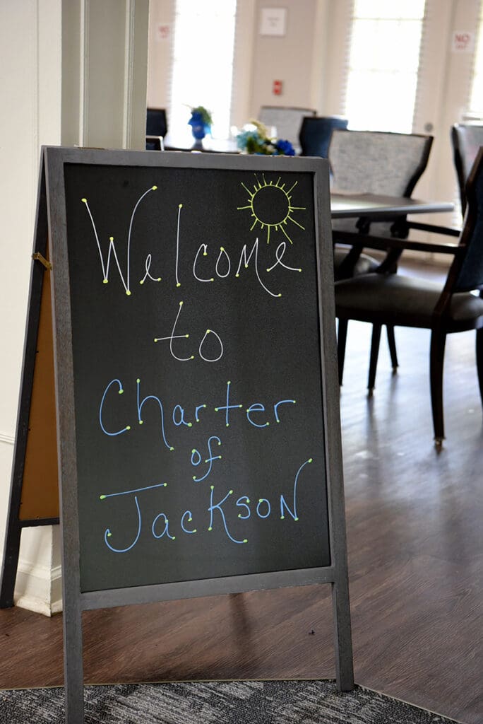 sign: Welcome to Charter of Jackson