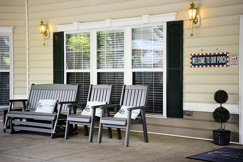 outdoor patio with seating